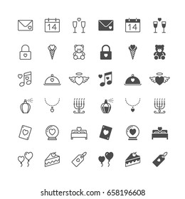 Valentine's day icons, included normal and enable state.