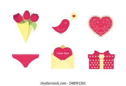 Valentine's Day Icons set