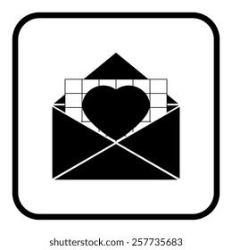 Valentine's day icons set