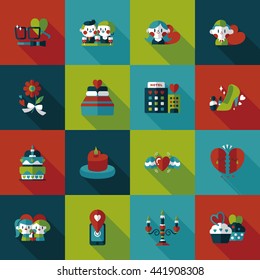 Valentine's day icons set