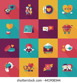 Valentine's day icons set