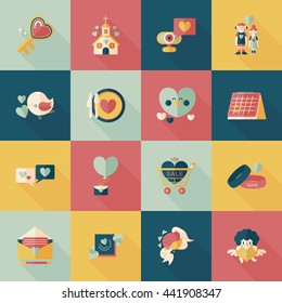 Valentine's day icons set