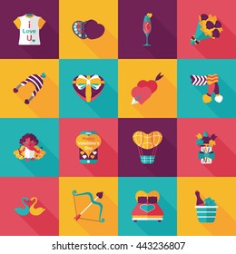 Valentine's day icons set