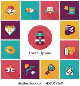 Valentine's day icons set