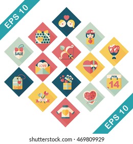 Valentine's day icons set