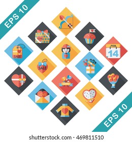 Valentine's day icons set