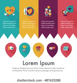 Valentine's day icons set