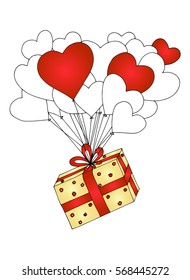 Valentine's day illustration.