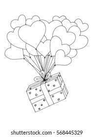 Valentine's day illustration.