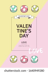 Valentine's day illustration background design