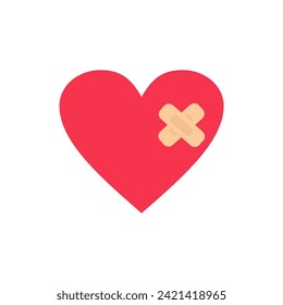 Valentine's day illustration icon. Valentine's day with heart objeck. Valentine's day emoticon