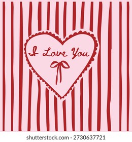Valentines Day illustration and