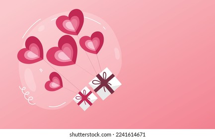 valentines day illustration vector background design for romantic couple in valentines day