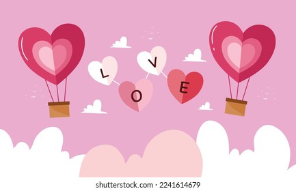 valentines day illustration vector background design for romantic couple in valentines day