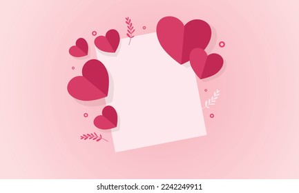 valentines day ilustración de diseño de fondo vectorial para pareja romántica en valentines day