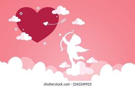 valentines day illustration vector background design for romantic couple in valentines day