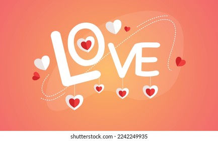 valentines day illustration vector background design for romantic couple in valentines day