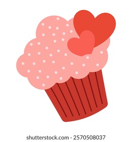 Valentine's Day Illustrations Featuring Hearts and Sweet Treats