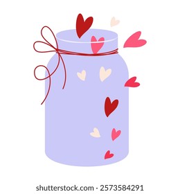 Valentine's Day Illustrations Featuring Love-Themed Elements