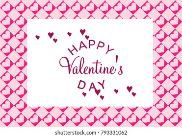 Valentines day illustrations and typography elements