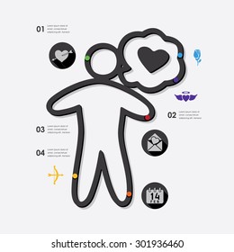 Valentine's Day infographic