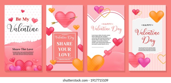 Valentine's day instagram stories pack