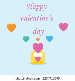 valentines day invitation card vector background