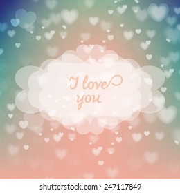 Valentines day invitation design background