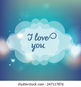 Valentines day invitation design background