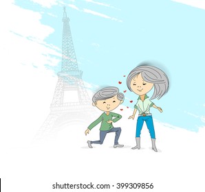 Valentine's Day kiss, Boy and girl. Love cards.