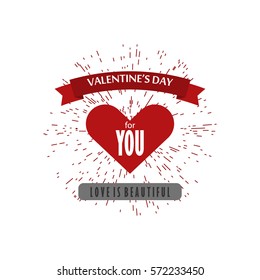 Valentine's Day label
