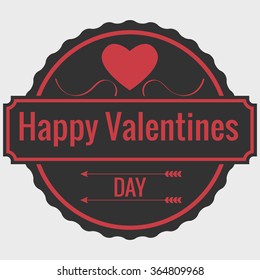 Valentines Day Label Vector Illustrations