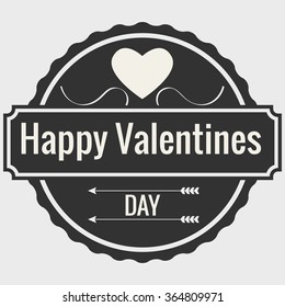 Valentines Day Label Vector Illustrations
