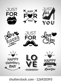 Valentine's day labels