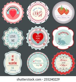 Valentine's day labels