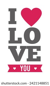 Valentine's Day Labels art in white background