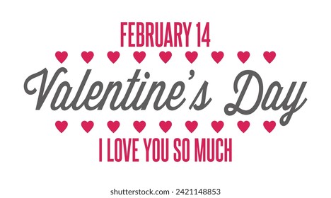 Valentine's Day Labels art in white background