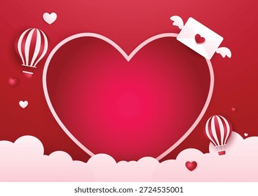 Día de San Valentín Ilustración vectorial de etiquetas y distintivos. Venta pegatina, invitación, marcos y aislados.