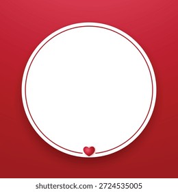 Día de San Valentín Ilustración vectorial de etiquetas y distintivos. Venta pegatina, invitación, marcos y aislados.