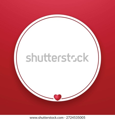 Valentine's Day Labels and Badges Vector Illustration. Sale sticker, invitation, frames and isolated.
