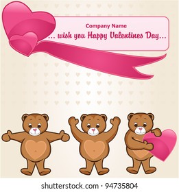 Valentine's day labels and banners