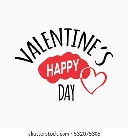 Valentine's Day Labels Set, Holidays Symbols, Greetings Cards, Simple composition, Retro Typography Vector Design Elements. Valentines Vintage Badges, Valentine Day Vector Labels