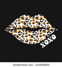 Valentine's Day Leopard Print T-shirt