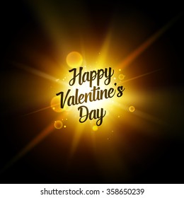 Valentines day lettering.