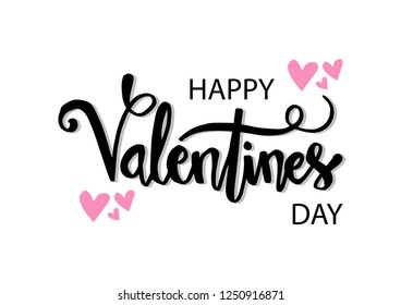 Valentines day lettering background