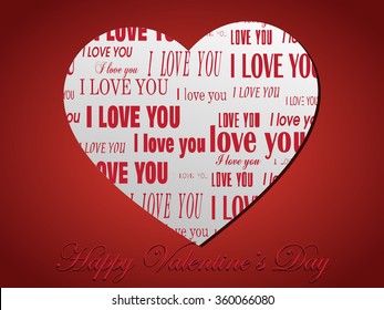 valentines day lettering background