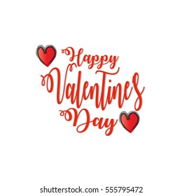 Valentines day lettering background 