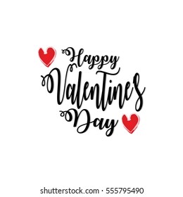 Valentines day lettering background 