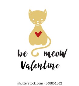 valentines day lettering card