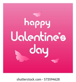 Valentines Day lettering design card . Typography for holiday greetings. Vector illustration.